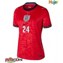 Camiseta Inglaterra Reece James #24 Visitante Equipación para mujer Mundial 2026 manga corta